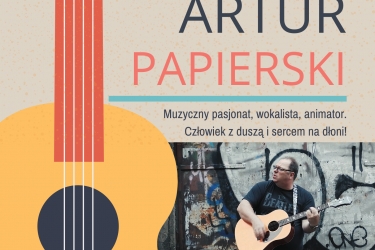 Koncert Artura Papierskiego przy tężni 31.07.2022